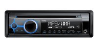 CD/MP3/WMA, RDS, 4 x 45 W, 2 canaux RCA 2V, entrée AUX en façade	