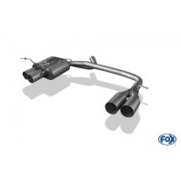 Silencieux arrière duplex inox 2x76mm type 10 pour BMW SERIE 1 118d/120d TYPE E87