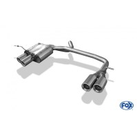 Silencieux arrière duplex inox 2x76mm type 13 pour BMW SERIE 1 118d/120d TYPE E87