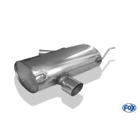 Silencieux arrière inox 1x90mm type 16 pour BMW SERIE 1 120i TYPE E87