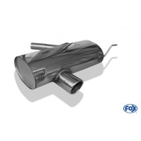 Silencieux arrière inox 1x90mm type 16 pour BMW SERIE 1 120i TYPE E87
