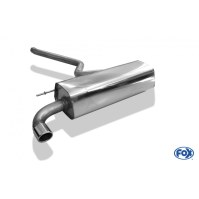 Silencieux arrière inox 1x76mm type 16 pour BMW SERIE 1 114i/116i F20/F21