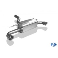 Silencieux arrière duplex inox 1x90mm type 25 pour BMW SERIE 1 120d F20/F21