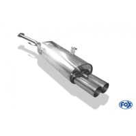 Silencieux arrière inox 2x76mm type 10 pour BMW SERIE 3 316i/318i TYPE E30 (à partir du 09/1987)
