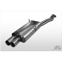 Silencieux arrière inox 2x76mm type 10 pour BMW SERIE 3 320i/325i TYPE E30 (à partir du 09/1987)