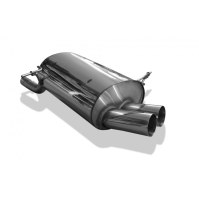 Silencieux arrière inox 2x80mm type 10 pour BMW SERIE 3 316i/318Ti COMPACT TYPE E36