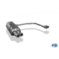 Silencieux arrière duplex D+G inox 2x76mm type 13 pour BMW SERIE 3 316/318/320/323/325/328 TYPE E36