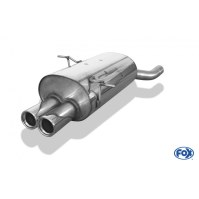 Tube de suppression de silencieux arrière inox 2x76mm type 13 pour BMW 320/323/328 TYPE E46 1998-2000