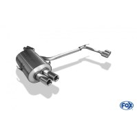 Silencieux arrière duplex D+G inox 2x76mm type 13 pour BMW 320/323/325/328/330 TYPE E46