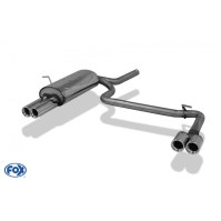 Silencieux arrière duplex inox 2x76mm type 13 pour BMW 316/318 TYPE E46