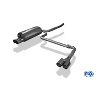 Silencieux arrière duplex D+G inox 2x76mm type 10 pour BMW 320D TYPE E46