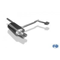 Silencieux arrière duplex D+G inox 2x76mm type 13 pour BMW 320D TYPE E46