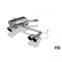 Silencieux arrière duplex D+G inox 2x76mm type 13 look M3 pour BMW 320/323/325/328/330 TYPE E46
