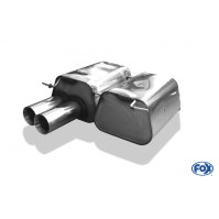Silencieux arrière inox 2x80mm type 24 pour BMW 318i/320i TYPE E90/91