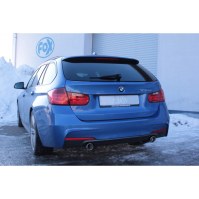 Silencieux arrière duplex inox 1x80mm type 16 pour BMW 330d TYPE F30/31