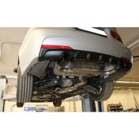 Silencieux arrière duplex inox 1x90mm type 15 noir pour BMW 335d TYPE F30/31