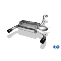 Silencieux arrière duplex inox 1x80mm type 12 pour BMW 320i/328i TYPE F30/31