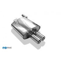 Silencieux arrière inox 2x76mm type 13 pour BMW 520i/523i/525i/528i TYPE E39