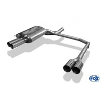 Silencieux arrière duplex inox 2x76mm type 10 pour BMW 520i/523i/525i/530i TYPE E60/61
