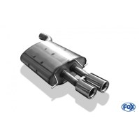 Silencieux arrière inox 2x80mm type 13 pour BMW 535D TYPE E60/61