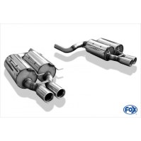Silencieux arrière duplex inox 2x80mm type 13 pour BMW M5 TYPE E60