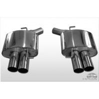 Silencieux arrière duplex inox 2x80mm type 10 pour BMW 535i TYPE F10