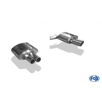 Silencieux arrière duplex inox 2x80mm type 12 pour BMW 535i TYPE F10
