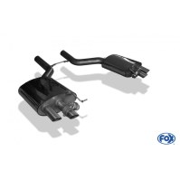 Silencieux arrière duplex inox 2x63mm type 14 avec valves pour BMW 760i TYPE F01