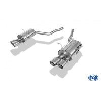 Silencieux arrière duplex inox 2x93x79mm type 70 pour BMW 850i TYPE E31
