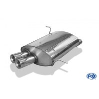 Silencieux arrière inox 2x70mm type 13 pour BMW Z3 TYPE E36 ROADSTER