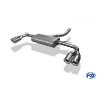 Silencieux arrière duplex inox 2x90mm type 17 pour BMW X3 TYPE F25