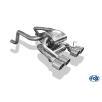 Silencieux arrière inox à sortie centrale 4x100mm type 16 pour CORVETTE C6