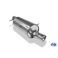 Silencieux arrière inox 1x90mm type 17 pour CITROËN C3