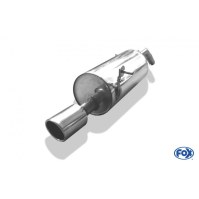 Silencieux arrière duplex inox 1x100mm type 16 pour CITROËN DS3