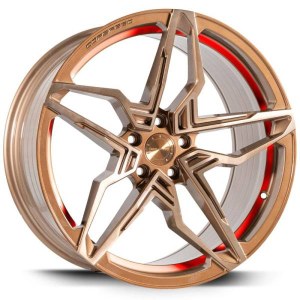 Jante alu Barracuda Corspeed KHARMA Bronze brillant surface brossée Liseret de couleur [8.5x19] ET43 5x112