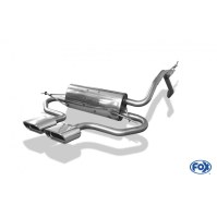 Silencieux arrière duplex inox sortie centrale 2x150x70mm type 53 pour DAIHATSU MATERIA