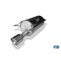 Silencieux arrière inox 1x90mm type 17 pour DACIA SANDERO