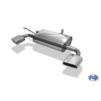 Silencieux arrière duplex inox 1x145x65mm type 59 pour DACIA DUSTER 4x4