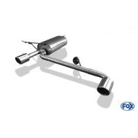 Silencieux arrière duplex inox 1x90mm type 16 pour DACIA DUSTER 4x2 (Traction)