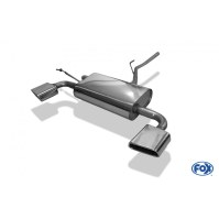 Silencieux arrière duplex inox 1x145x65mm type 59 pour DACIA DUSTER 4x4 FACELIFT
