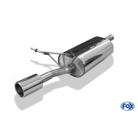 Silencieux arrière inox 1x90mm type 12 pour DACIA DUSTER 4x2 (Traction)