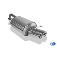 Silencieux arrière inox 2x80mm type 13 pour DEAWOO LACETTI HAYON