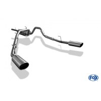 Catback avec silencieux arrière duplex inox 1x129x106mm type 32 pour DODGE RAM 1500 FACELIFT