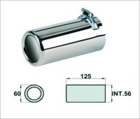 Embout d'échappement d´échappement Inox-sortie 60 mm