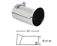 Embout d'échappement d&acute;échappement Inox