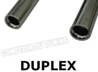 Silencieux arrière Droite / Gauche - 1x90 Duplex