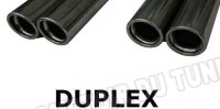 Silencieux Arriere à installer sur le catalyseur Sortie Droite / Gauche - 2x100 Duplex