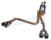 Silencieux Arriere à installer sur le catalyseur Sortie Droite / Gauche- 2x90 Duplex