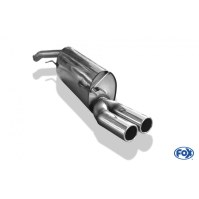 Silencieux arrière inox 2x76mm type 12 pour FIAT BRAVO TYPE 198