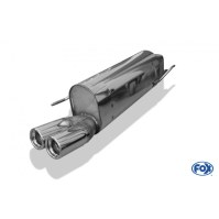 Silencieux arrière inox 2x76mm type 13 pour FIAT GRANDE PUNTO TYPE 199